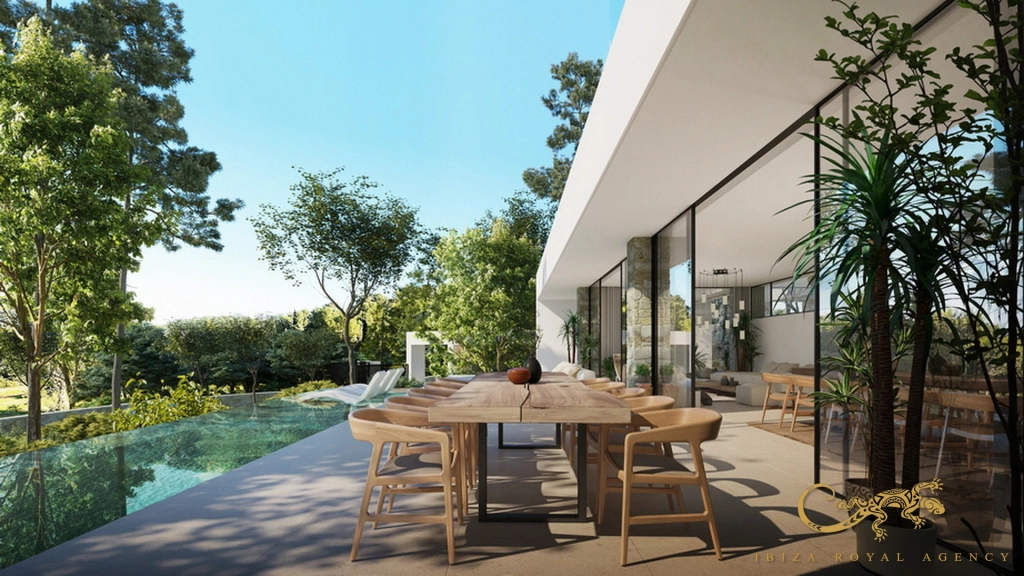 Moderne villa in Roca Llisa met zwembad en efficiënte installaties.